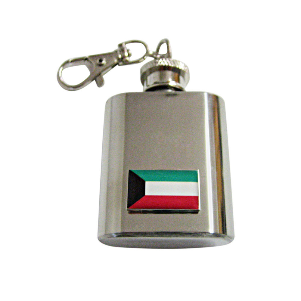 Kuwait Flag Keychain Flask - image 1